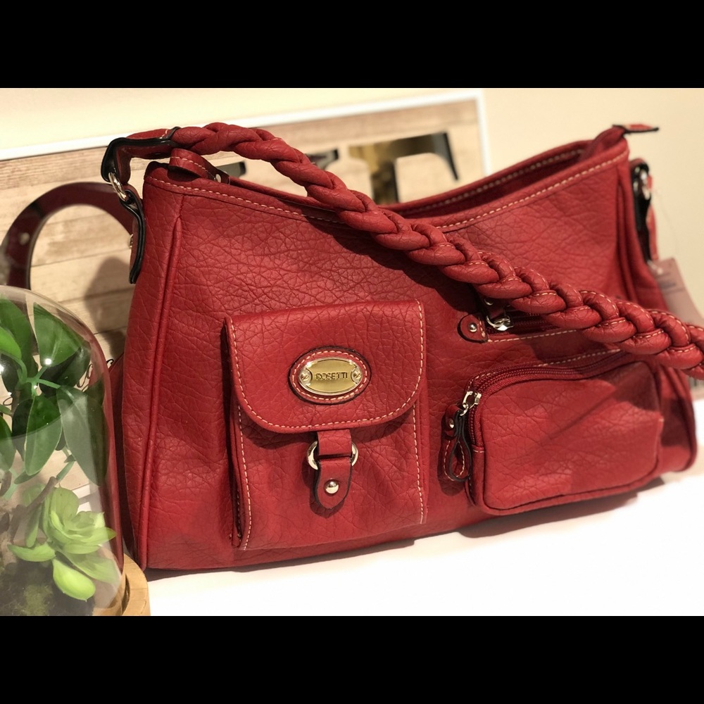 Beautiful Hot Red Rosetti Handbags/Tote bag orange